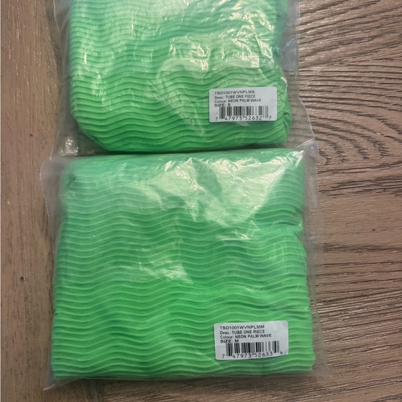 Toast Swim Tube one piece in neon palm wave. - Picture 5 of 6